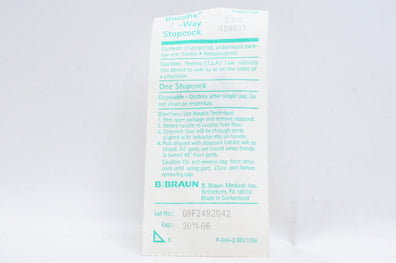 Braun D300 Discofix 3-Way Stopcock (x)